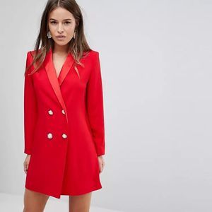 ASOS Petite 4 Tux Blazer Mini Dress with Pearl Buttons